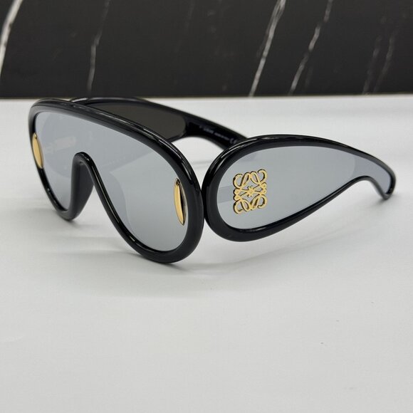 NEW LOEWE LW40108I 01C, UNISEX BLACK SILVER LOEWE SUNGLASSES main image 10